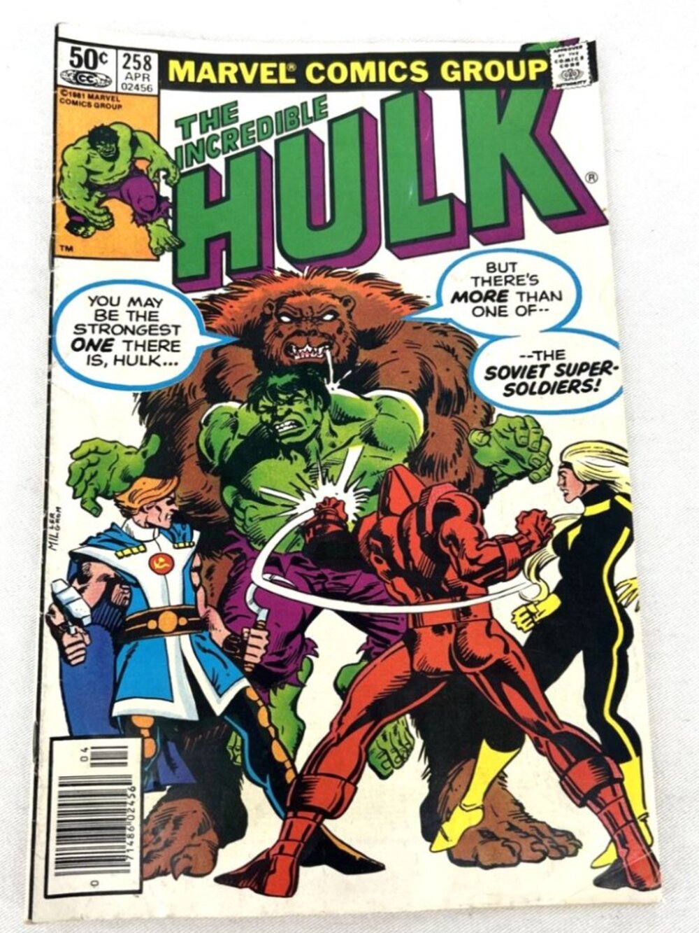 Marvel The Incredible Hulk #258 Comic Book 1981 Apr Bronze Age Ungraded
